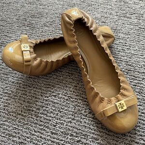 Tory Burch Romy Ballet Flats - Tan - Size 7.5